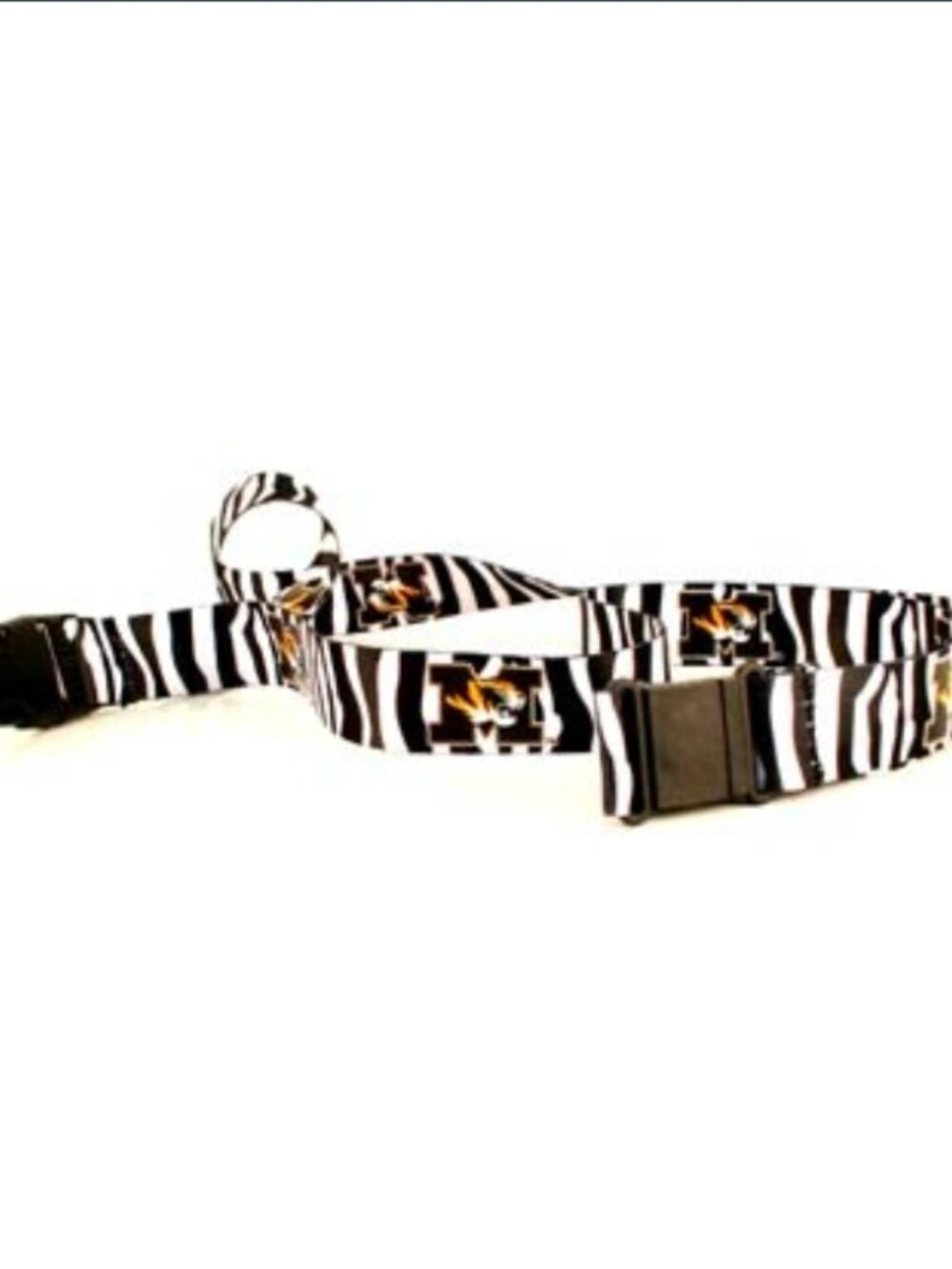 Missouri Tigers Zebra Print Breakaway Lanyard with Detachable Key Ring (Lot of 3
